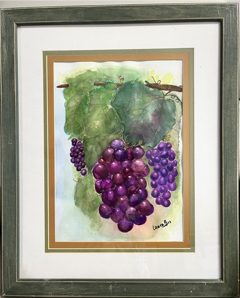 grapes framed